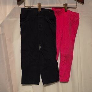 Kids Black and Pink Bottoms